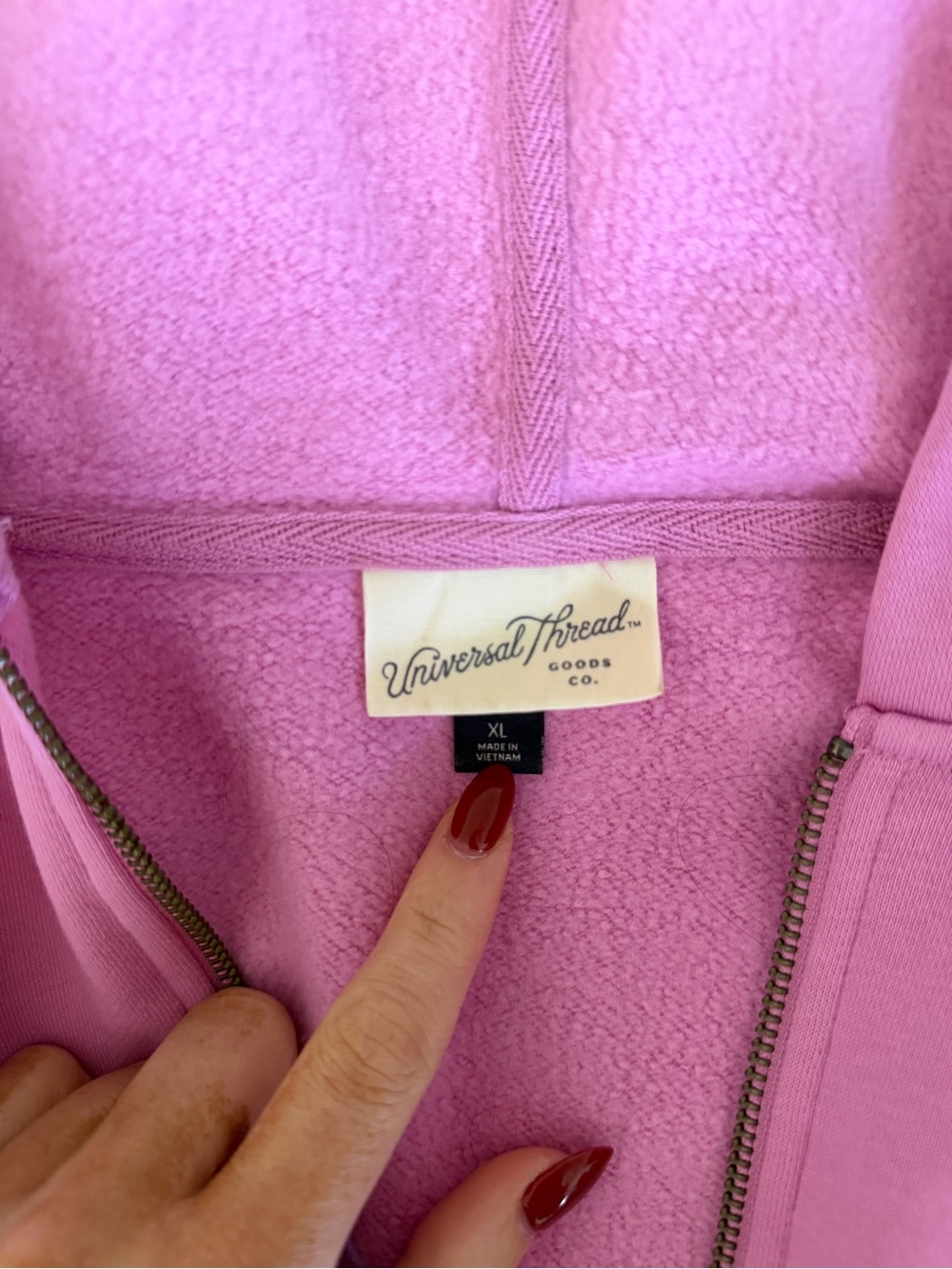 Pink zip up jacket - Picture 3 of 4